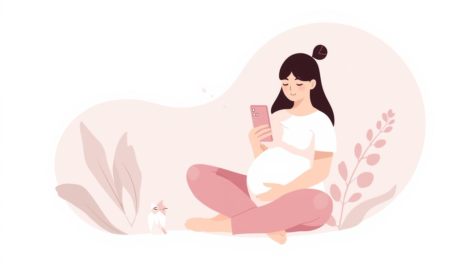 Pregnancy calm moment